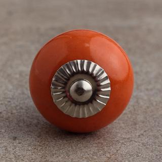 BPCK-075 Orange Colored Cabinet knob-Silver
