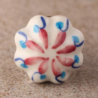 BPCK-148 Red and Turquoise knob