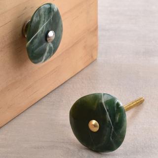 Agate Natural Gemstone Green Shade Cabinet Furniture Knobs