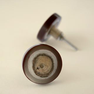 Round Resin and Dark Brown Cabinet Drawer Knob Round Resin and Dark Brown Cabinet Drawer Knob