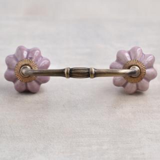 Light Purple Melon Ceramic Cabinet Knob