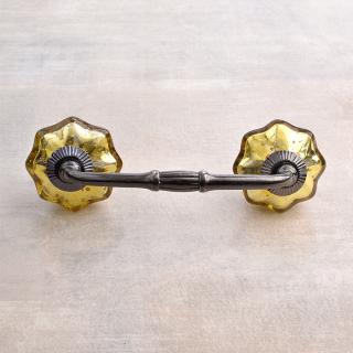 Unique Gold Metallic Glass Kitchen Cabinet Pull