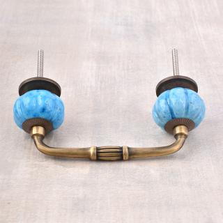 Turquoise Melon Cabinet Dresser Pull