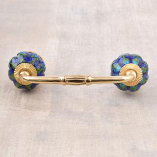 Green Color  Design Ceramic Cupboard Handle