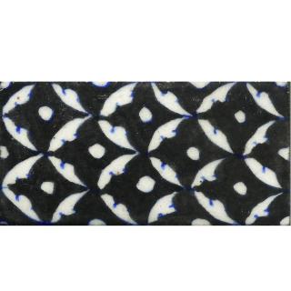 White Pattren On Black Base Tile White Pattren On Black Base Tile