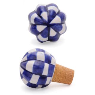 White and Blue color design wine bottle stoppers. White and Blue color design wine bottle stoppers.