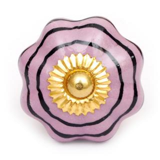 KPS-4464 - Pink knob and Black Round line