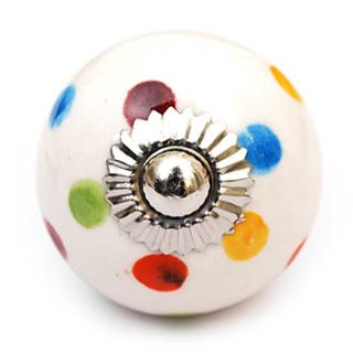 KPS-4579 Colored Polka-Dots Cabinet Knob