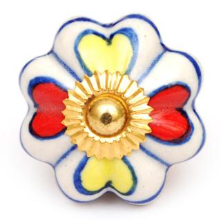 KPS-4654-1 Red And Yellow Cabinet Knob