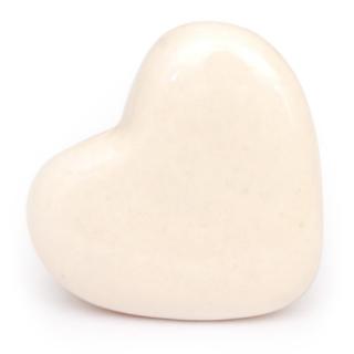 KPS-4689 - Clear Heart Ceramic Cabinet Knob KPS-4689 - Clear Heart Ceramic Cabinet Knob