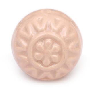 KPS-9009 - Brown Flower Embossed Cabinet Knob