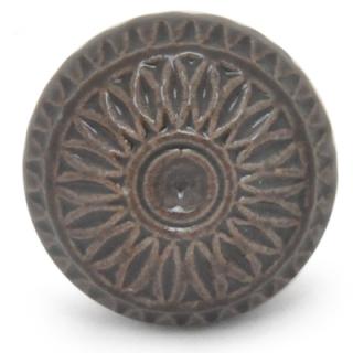 KPS-9032-Embossed knob with Brown Base