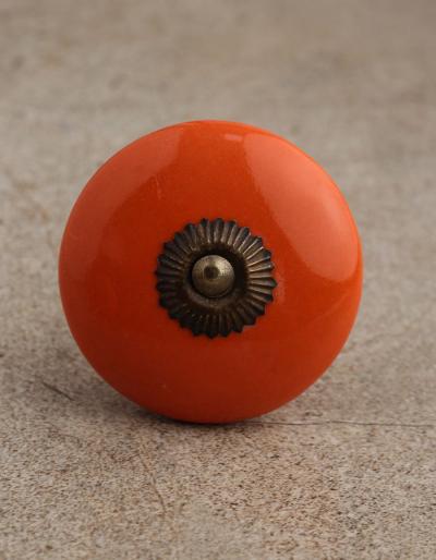 BPCK-087 Orange Cabinet Knob-Antique Brass