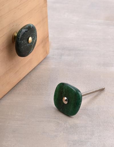 Agate Natural Gemstone Green Shade Cabinet Furniture Knobs