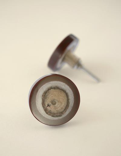 Round Resin and Brown Cabinet Drawer Knob Round Resin and Brown Cabinet Drawer Knob