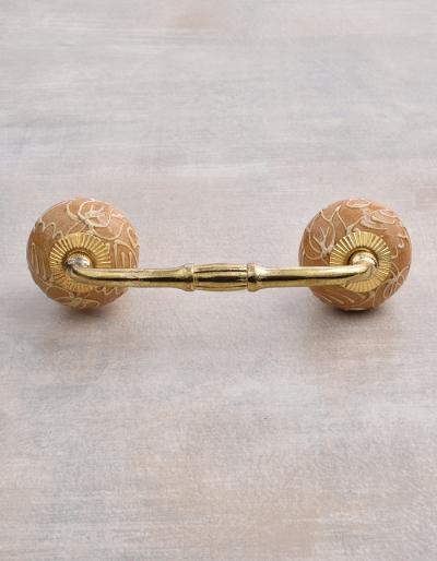 Light Brown Ceramic Drawer Cabinet Pull