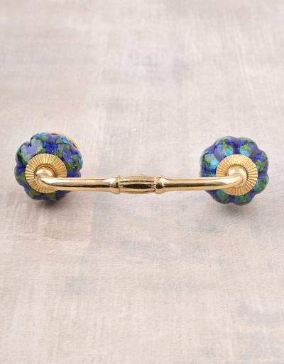 Green Color  Design Ceramic Cupboard Handle