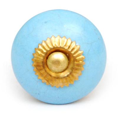 BPCK-023 - Turquoise Ceramic Cabinet Knob