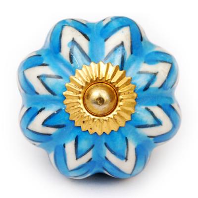 KPS-4652 - Turquoise color design with White base knob