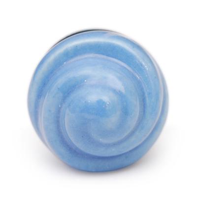 KPS- 9007 - Blue Shell-Shaped Cabinet Knob