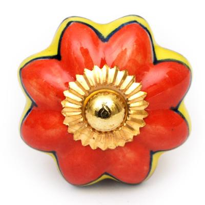 KPS-9019 - Red and Yellow Ceramic knob