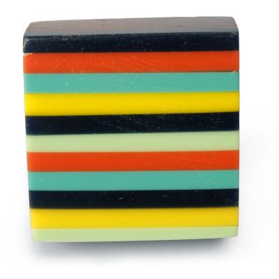 Multicolor Resin and Wooden Knob Multicolor Resin and Wooden Knob