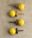 BPCK-028-B Yellowish-Cream Colored Ceramic Knob
