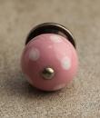 BPCK-030 Pink Cabinet Knob-Antique Silver