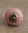 BPCK-064 Pink Cabinet Knob-Antique Silver