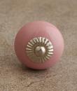 BPCK-064 Pink Cabinet Knob-Silver