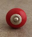 BPCK-069 Red Cabinet knob-Silver