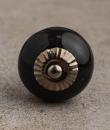 BPCK-070 Black Colored Cabinet knob-Antique Silver