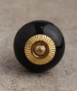 BPCK-070 Black Colored Cabinet knob-Brass