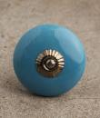BPCK-084 Turquoise Cabinet Knob-Antique Silver