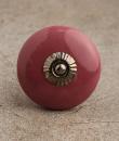  BPCK-088-A Pink Cabinet Knob-Antique Silver