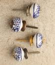BPCK-102 Blue design ceramic  knob 