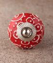 BPCK-123 White design with Red ceramic knob-Silver