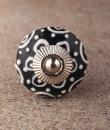 BPCK-125 White design with Black ceramic knob-Silver