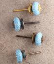 BPCK-130  Light Sky Blue base ceramic knob 