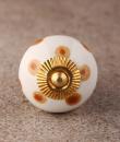 BPCK-164 Ceramic knob-Brass