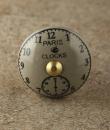 BPCK-174 Clock Light Grey Ceramic knob-Brass