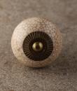 BPCK-183 Cream Cabinet Knob-Antique Brass