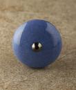 BPCK-194 Blue Ceramic Cabinet Knob-Antique Silver