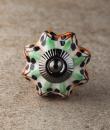 BPCK-207 Coloured ceramic knob-Antique Silver