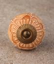 BPCK-248 Light Brown Cabinet Knob-Antique Brass