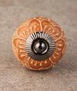 BPCK-248 Light Brown Cabinet Knob-Antique Silver