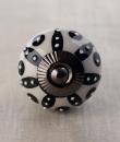 BPCK-251 Black color design knob-Antique Silver