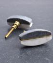 Black And White Agate Stone Drawer Knobs- 1