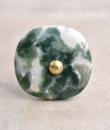 Agate Natural Gemstone Green, White Shade Cabinet Furniture Knobs