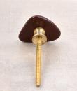 Triangular Brown Shade Agate Natural Gemstone Cabinet Furniture Knobs-4